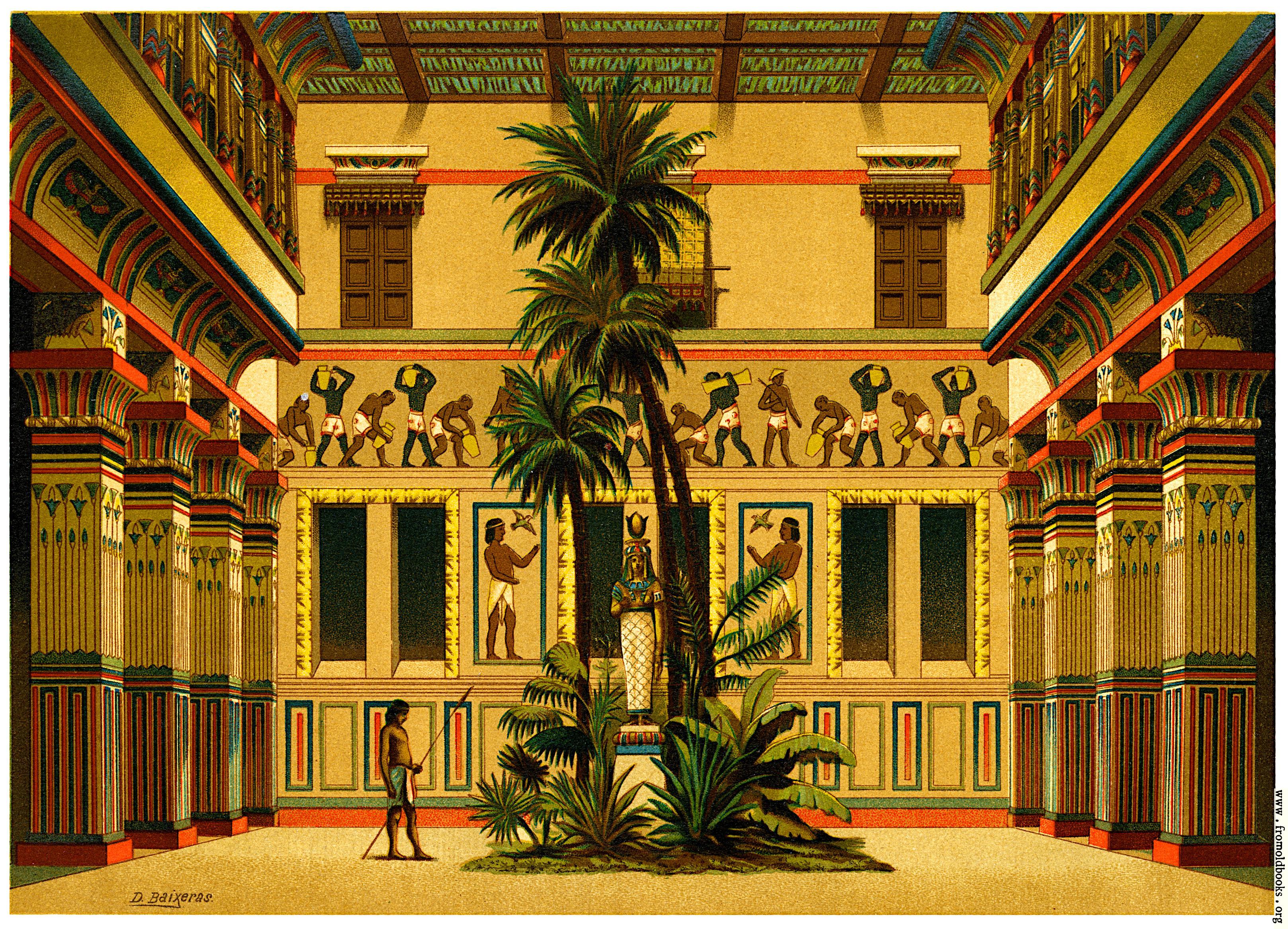 [Picture: Courtyard of an Egyptian House]