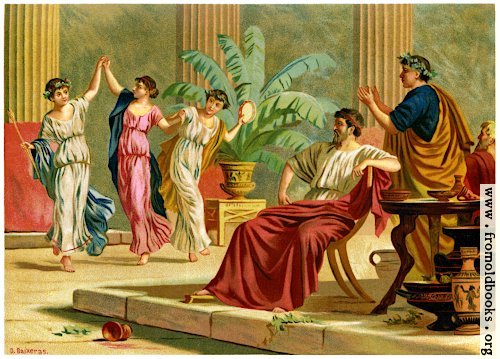 [Picture: Greek dances after a meal.]