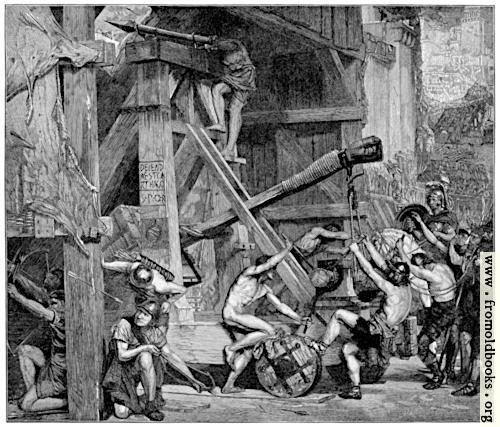 [Picture: The Catapult, Painted by E. J. Poynter, R.A.]