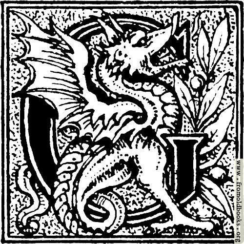 [Picture: Initial letter “G” with a dragon]