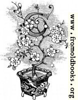 [picture: Initial letter ``t'' as flower in a pot]