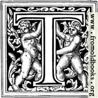 [picture: Initial letter T with cherubs]