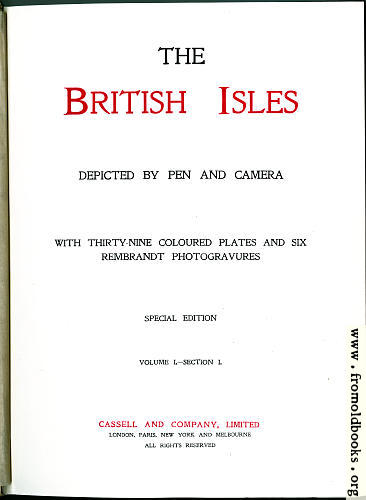 [Picture: Title Page, The British Isles (Vol 1)]