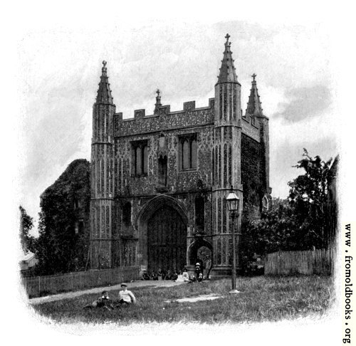 [Picture: Gate of St John’s Abbey, Colchester]