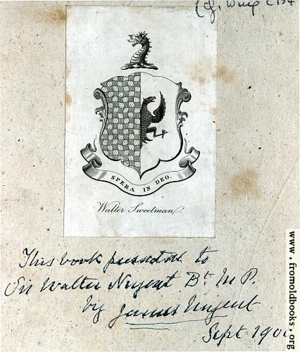 [Picture: Bookplate]