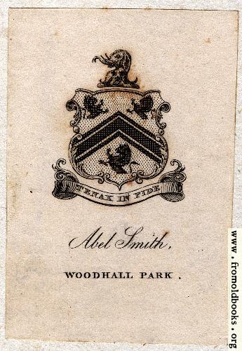 [Picture: Bookplate in Volume 1]