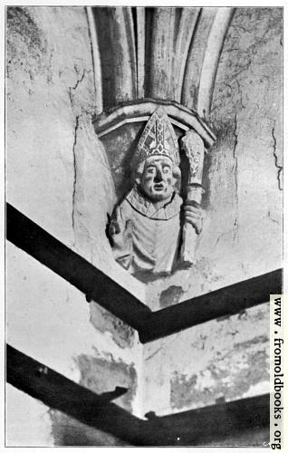 [Picture: Bust of William of Wykeham. 1394.]