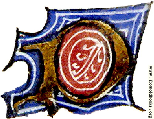 [Picture: calligraphy: mediaeval decorative letter “P”]