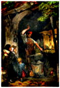 [Picture: The Village Blacksmith]