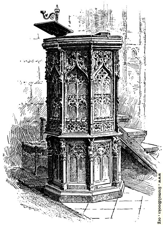 [Picture: Wycliffe’s Pulpit at Lutterworth]