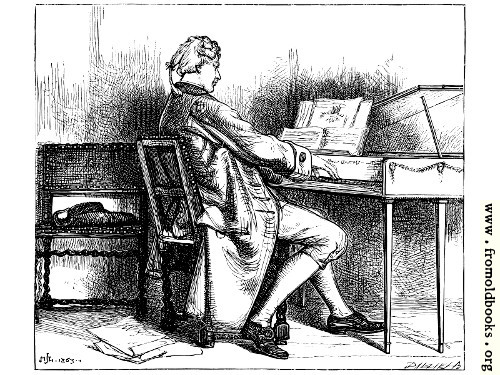 [Picture: Music.—A Man at the Spinet.]