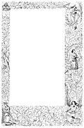 [Picture: Decorative Border With Christian Saints]