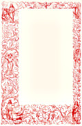 [Picture: Full-page ornate decorative border with Christian figures]