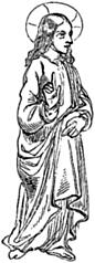 [Picture: Jesus with raised hand: holy admonition]