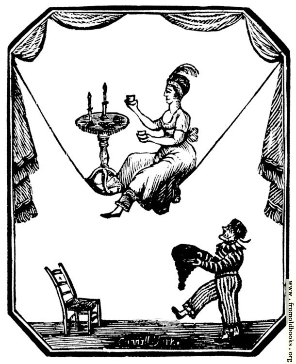[Picture: 885.—Tightrope artist with table and candles and dwarf.]