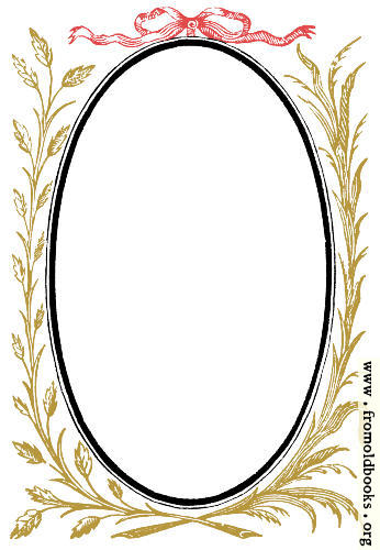 [Picture: 892.—Oval Frame With Leafy Branches]