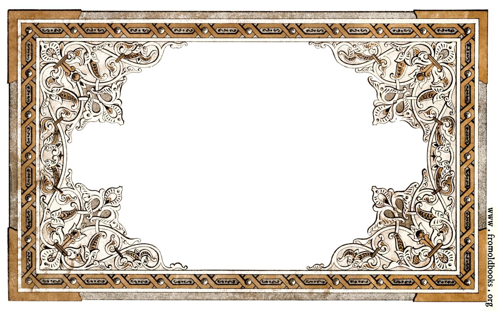 Vintage shabbychic ornate fullpage border