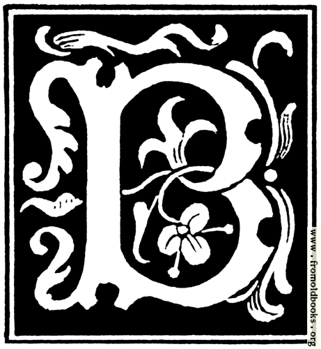 [Picture: Decorative initial letter “B” from 16th Century]