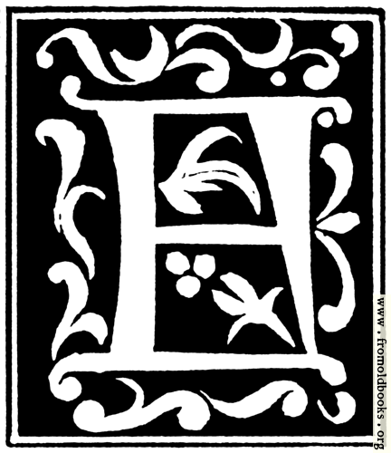 [Picture: Decorative initial letter “F” from 16th Century]