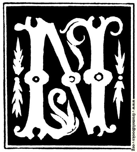 [Picture: Decorative initial letter “N” from 16th Century]