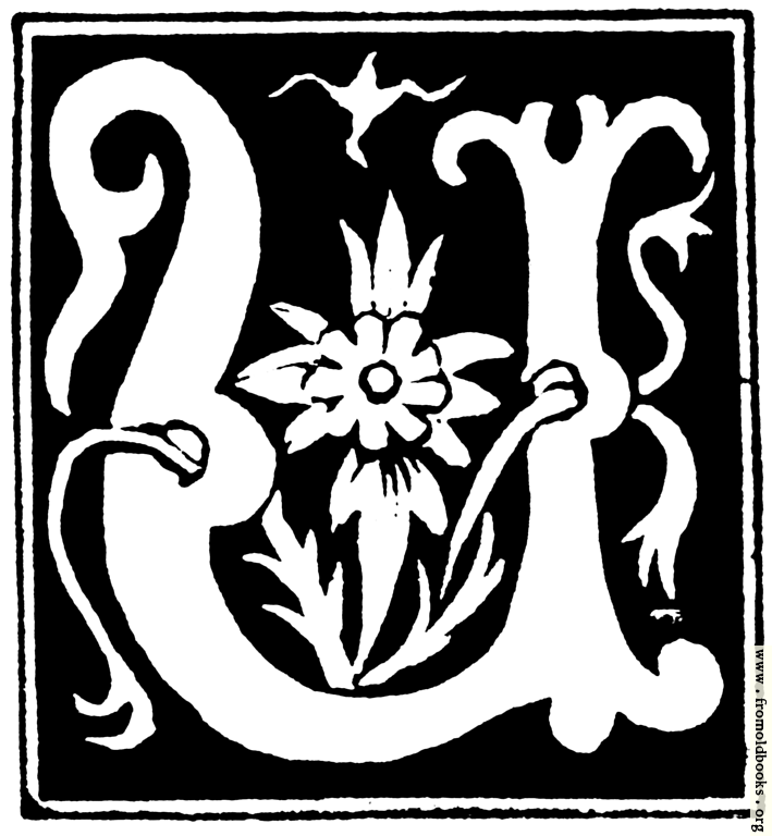 [Picture: Decorative initial letter “U” from 16th Century]