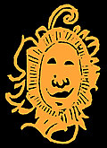 [Picture: Happy bashful fiery sun face drawing]