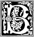 [Picture: Decorative initial letter “B” from 16th Century]