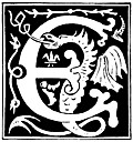 [Picture: Decorative initial letter “E” from 16th Century]