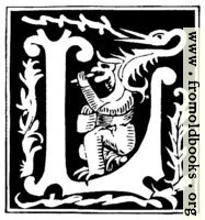 Decorative initial letter “L” from 16th Century