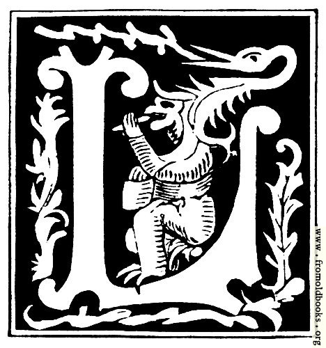 [Picture: Decorative initial letter “L” from 16th Century]