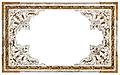 Vintage shabby-chic ornate full-page border