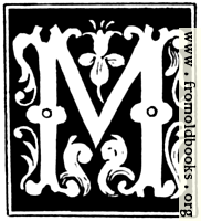 [picture: Decorative initial letter ``M'' from 16th Century]