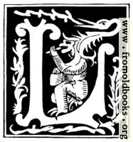 [picture: Decorative initial letter ``L'' from 16th Century]