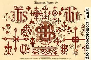[picture: 53.---Mongrams, Crosses, etc. [overview]]