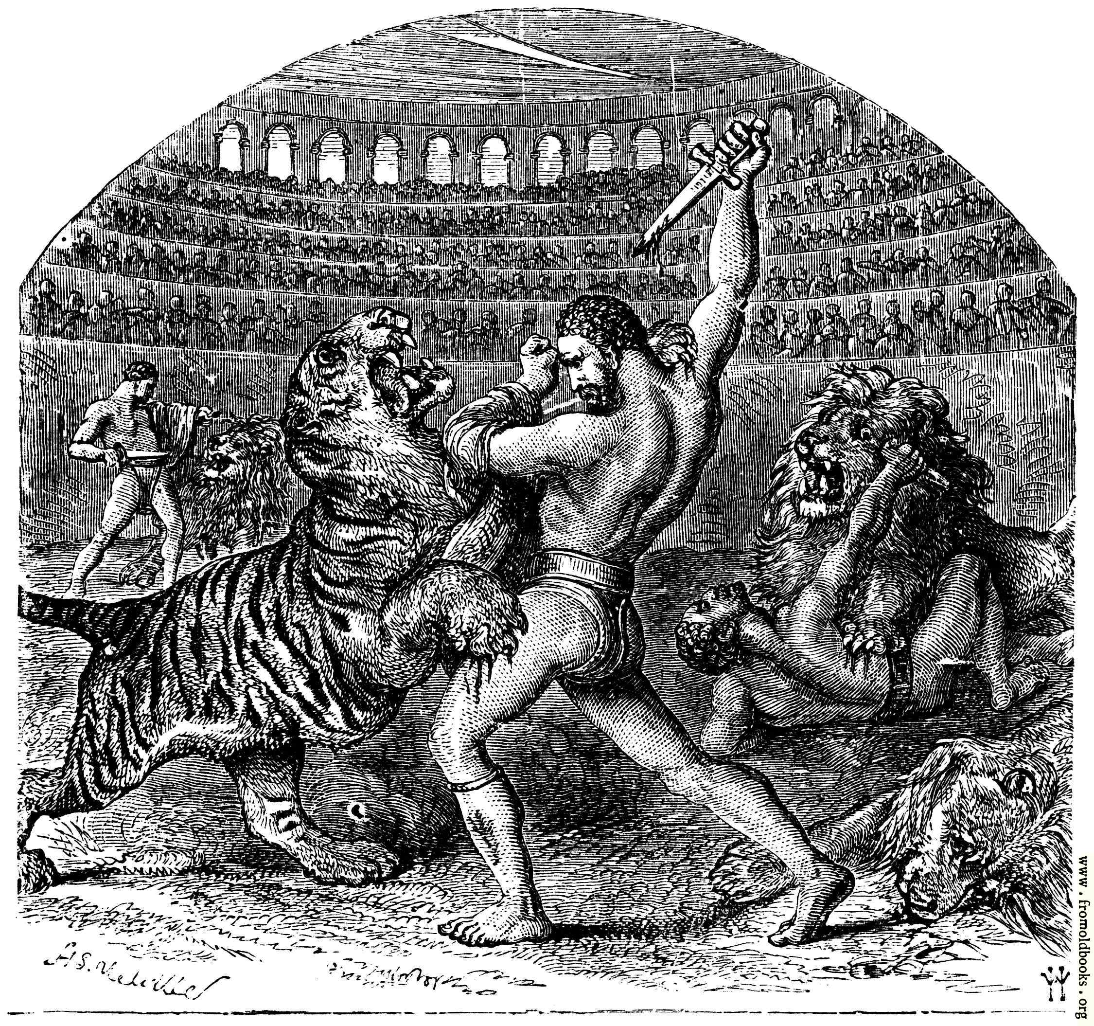 [Picture: Combat of Gladiators with Wild Animals]