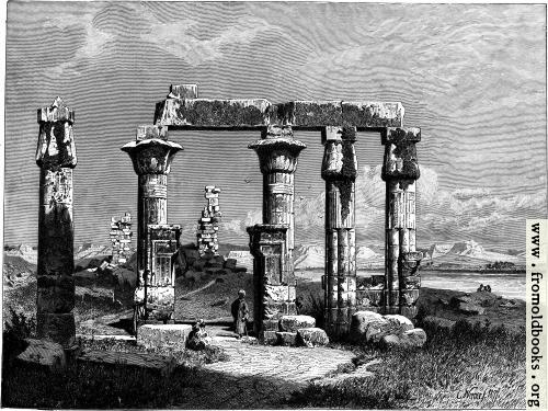 [Picture: Colonnade of Medamot at Thebes]