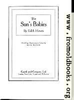[Picture: Title Page, The Sun’s Babies]