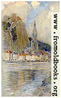 Frontispiece: Dinant, Showing Old Castle and Cathedral