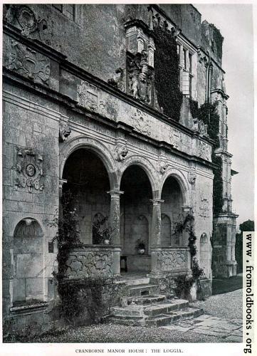 [Picture: Cranborne Manor House: The Loggia]