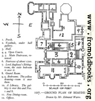 107.—Ground Plan [of Beaudesert]