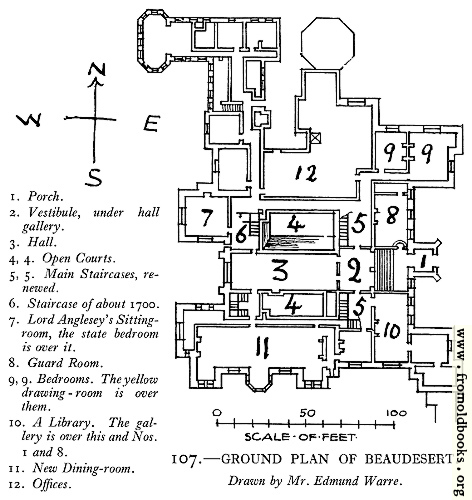 [Picture: 107.—Ground Plan [of Beaudesert]]