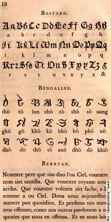 [Picture: Page 18: Bastard; Bengallee (Bengali)?; Berryan]