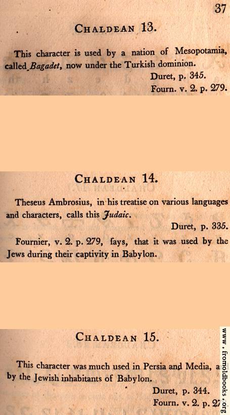 [Picture: Page 37: Chaldean (English description)]