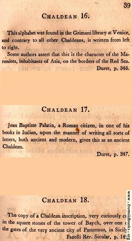 [Picture: Page 39: Chaldean (English description)]
