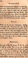 [Picture: Page 50: Dalmation; Danish; Domesday]