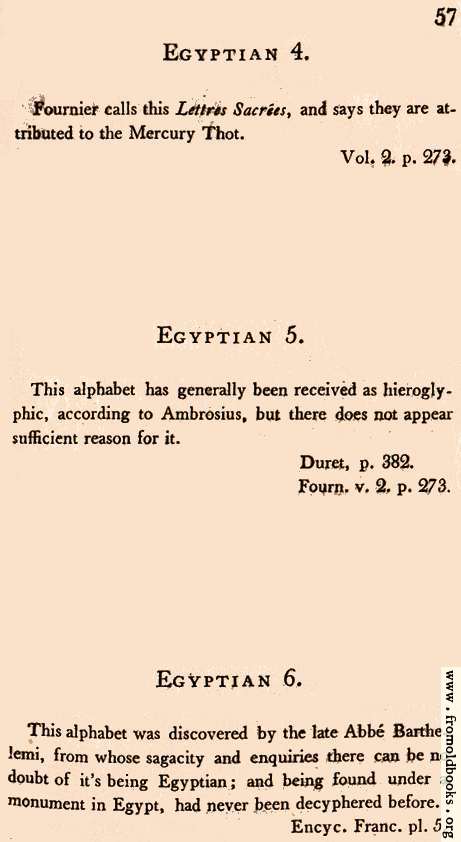 [Picture: Page 57: Egyptian (English descriptions)]