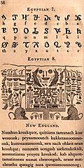Page 58: Egyptian 7; Egyptian 8 (Hieroglyphics); New England.