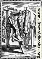 [picture: 1.---Martyrs suspended by one or both feet, by the arms with heavy weights attached to the feet; crucified; Christian women hung up by the hair]