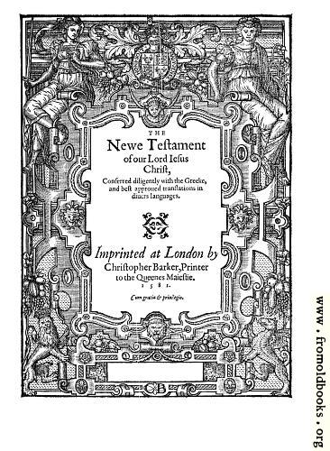 [Picture: New Testament Title Page]