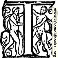 [Picture: Initial Letter T With Naked People]